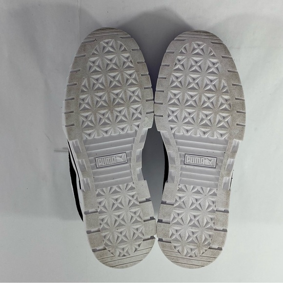 PUMA Mayze Leather Lace Up White Black Women’s Size 8 Platform Shoes # 381983-01 - Picture 16 of 16
